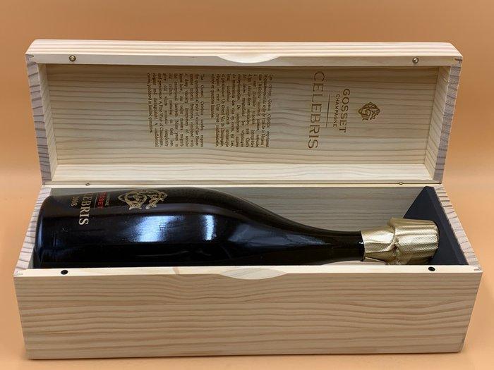 Gosset, Célébris Vintage 2008 - Champagne Brut - 1 Magnum, Verzamelen, Wijnen