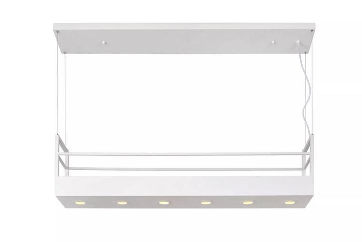 Hanglamp Lucide MIRAVELLE -  - 6xGU10 - Wit -, Huis en Inrichting, Lampen | Hanglampen, Nieuw, Verzenden