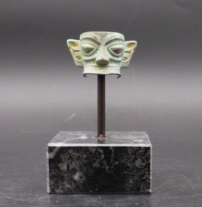 sculptuur, Hongshan Cultuur Bronzen Masker van het type, Antiek en Kunst, Curiosa en Brocante