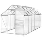 tectake Kweekkas van aluminium, uv-bestendig, 185x375x195cm, Tuin en Terras, Verzenden, Nieuw