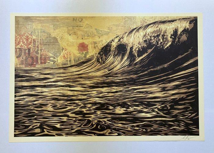 Shepard Fairey (OBEY) (1970) - Dark Wave - Offset Lithograph, Antiek en Kunst, Kunst | Designobjecten