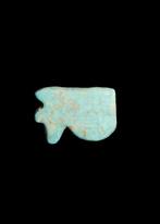 Oude Egypte, late periode Faience Wedjat Amulet (Zonder