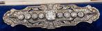 Broche - 18 karaat Witgoud Diamant (Natuurlijk)