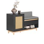 2dekans | SoBuy Schoenenbank FSR128-SCH - Gewatteerd Kussen, Huis en Inrichting, Ophalen of Verzenden, Nieuw