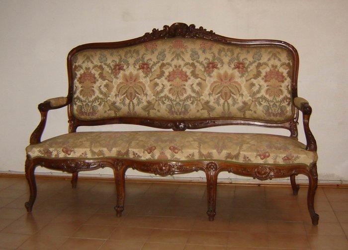 Sofa - Walnoot, Antiek en Kunst, Antiek | Overige Antiek