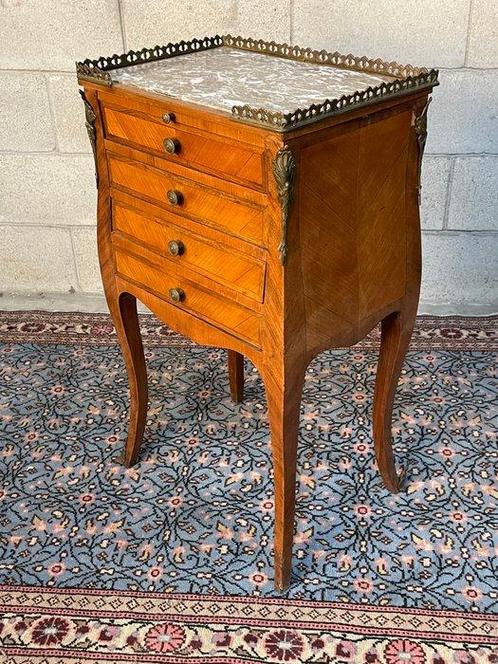 Commode - Acajou, Marbre - Petite commode antique, Antiek en Kunst, Curiosa en Brocante
