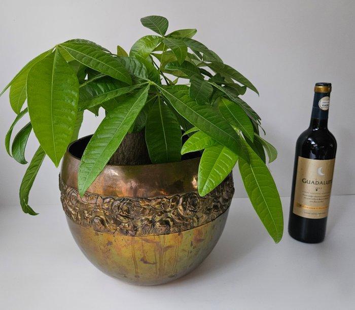 XL - Art Nouveau - Pot de fleurs - Cuivre, Antiquités & Art, Curiosités & Brocante