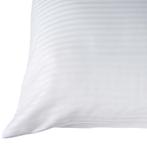 Sloop Wit Microstripe 53x86cm 5 mm banen - Treb Bed & Bath, Verzenden, Nieuw, Overige kleuren, Hoeslaken of Sloop
