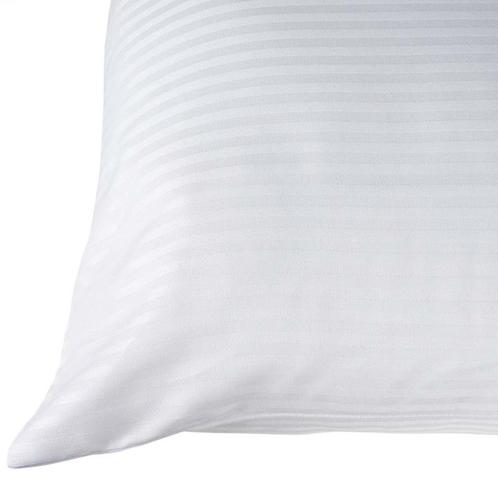 Sloop Wit Microstripe 53x86cm 5 mm banen - Treb Bed & Bath, Huis en Inrichting, Slaapkamer | Beddengoed, Hoeslaken of Sloop, Overige kleuren