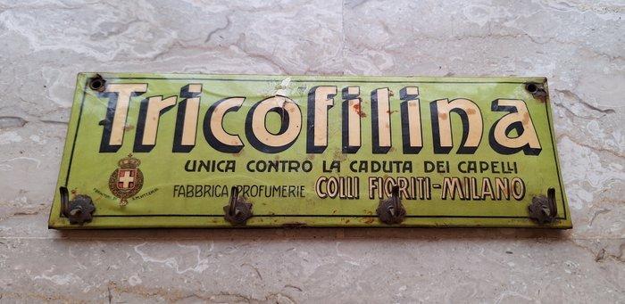 Nummerplaat - Tricofilina - Rara Targa Pubblicitaria -, Antiek en Kunst, Antiek | Wandborden en Tegels