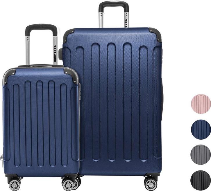2dekans | TRVLMORE Kofferset - 2 Delig - 38L Handbagage +, Muziek en Instrumenten, Behuizingen en Koffers, Ophalen of Verzenden