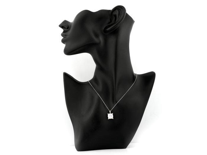 Ketting met hanger - 14 karaat Witgoud - 2.09ct. tw. Diamant, Bijoux, Sacs & Beauté, Bijoux anciens