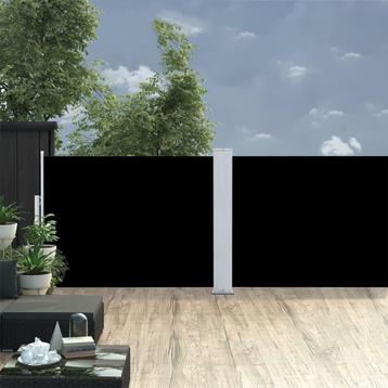 vidaXL Windscherm uittrekbaar 120x1000 cm zwart, Verzenden