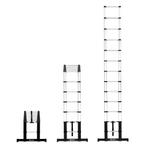 PRO Telescoopladder - 3,80 meter - nieuw 2023 model | met, Doe-het-zelf en Bouw, Ladders en Trappen, Verzenden, Nieuw