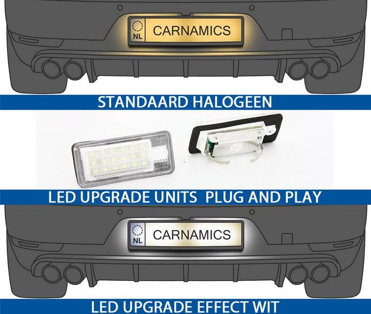 LED Kentekenverlichting | A3 8P 2003-2013 / A4 2001-2008 / A, Auto-onderdelen, Verlichting, Nieuw, Audi, Verzenden