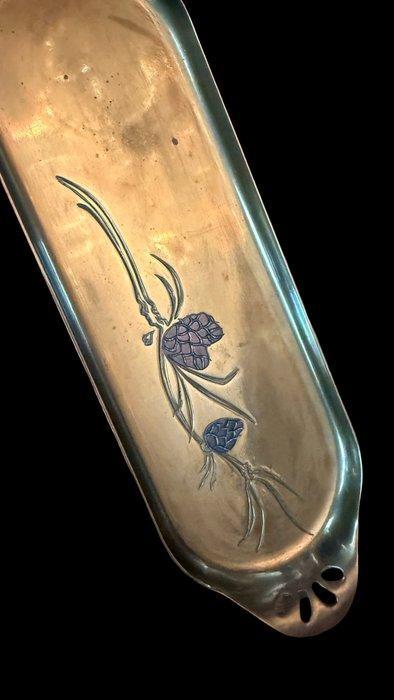 Schaal - Messing - Art Nouveau messingschaal, Antiek en Kunst, Curiosa en Brocante