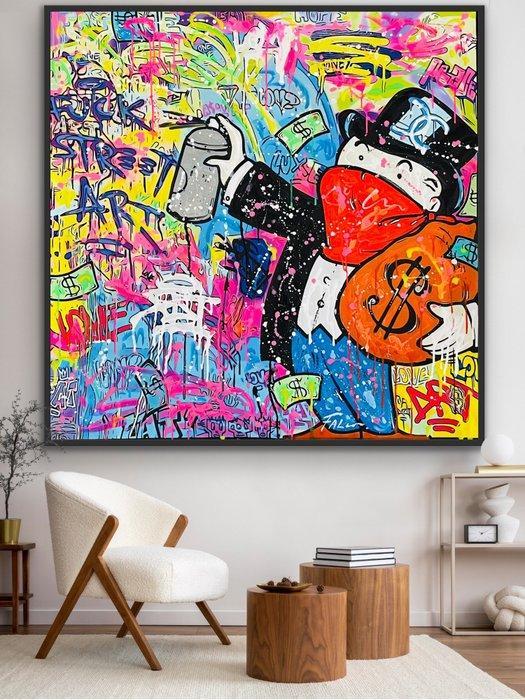 Joaquim Falco - MR. MONOPOLY XL, Antiquités & Art, Art | Peinture | Moderne