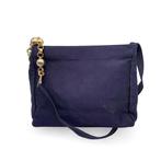 Gianni Versace - Vintage Blue Canvas Shoulder Bag - Tote bag, Nieuw