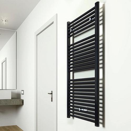 Elara sierradiator Mat Zwart 1185x600 Middenonder, Doe-het-zelf en Bouw, Sanitair, Overige typen, Nieuw, Chroom, Ophalen of Verzenden