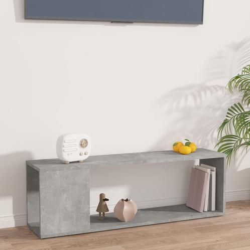 vidaXL Tv-meubel 100x24x32 cm bewerkt hout betongrijs, Huis en Inrichting, Kasten | Boekenkasten, Nieuw, Verzenden