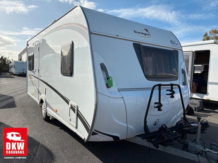 Sunlight 47 D, Caravans en Kamperen, Caravans, 750 - 1000 kg, Gascomfoor, Hordeur, Koelkast, Mover, Openslaande ramen, Reservewiel