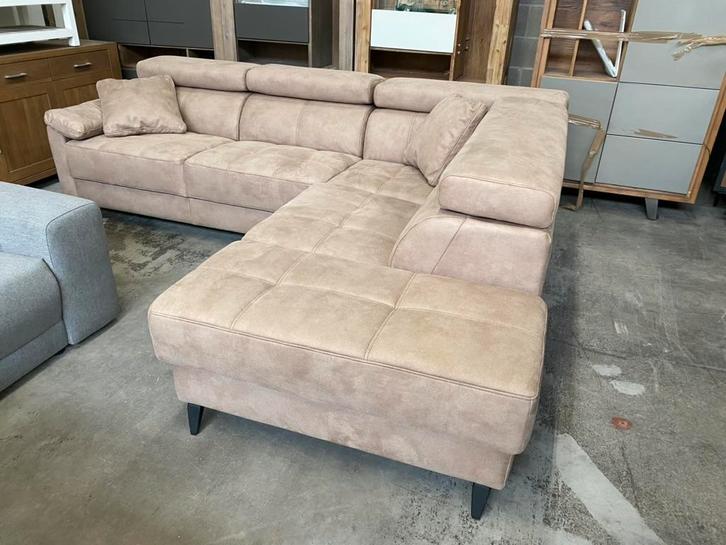 Monza hoeksalon, beige (nieuw, A-keuze), Huis en Inrichting, Zetels | Zetels, Nieuw, Metaal, Stof