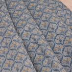 BA133 - Mini Damaststof Azuurblauw - van kleur veranderend