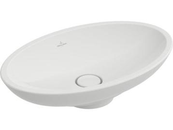 Veiling - Villeroy & Boch opzetwastafel met plug 58,5x38cm L beschikbaar voor biedingen