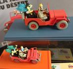 Tintin - Ensemble de 2 voitures 1/24 et 1/43-  La jeep rouge, Boeken, Nieuw