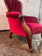 Fauteuil - Hout, velours - Antieke fauteuil, Antiek en Kunst