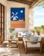 Nelson F. León - Luna sobre los Trigos XL- (NO Reserve), Antiek en Kunst