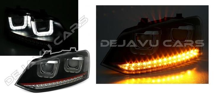 Xenon Look U LED Koplampen voor Volkswagen Polo 6R / 6C - GT, Autos : Divers, Tuning & Styling, Enlèvement ou Envoi