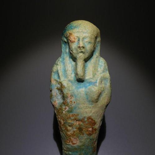 Oud-Egyptisch Grote Shabti. 20,6 cm H. Laat Periode, 664 -, Verzamelen, Mineralen en Fossielen