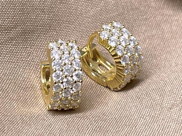 Veiling - Creolen briljant, Handtassen en Accessoires, Oorbellen