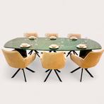 Green Marble Eetkametafel  Marmer onderstel, Huis en Inrichting, Nieuw