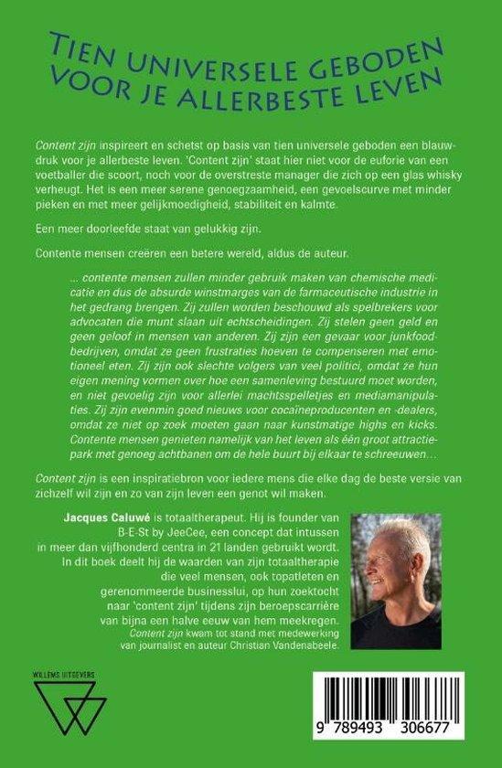 Content zijn 9789493306677 Jacques Caluwé, Boeken, Overige Boeken, Zo goed als nieuw, Verzenden