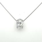 Halsketting - 14 karaat Witgoud - 4.02ct. tw. Diamant, Handtassen en Accessoires, Nieuw