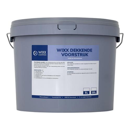 Wixx Dekkende Voorstrijk RAL 9010 | Zuiver Wit 10L, Doe-het-zelf en Bouw, Verf, Beits en Lak, Nieuw, Verzenden
