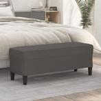 vidaXL Bankje 100x35x41 cm kunstleer grijs, Huis en Inrichting, Verzenden, Nieuw