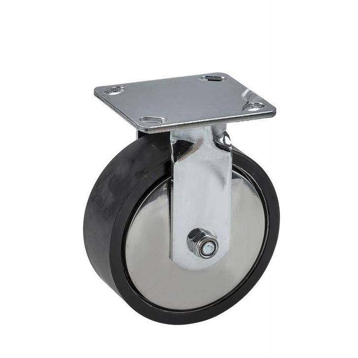 Gelagerd metalen wiel Ø 150 x 50 mm met rubberen loopvlak, Doe-het-zelf en Bouw, Gereedschapskisten, Ophalen of Verzenden