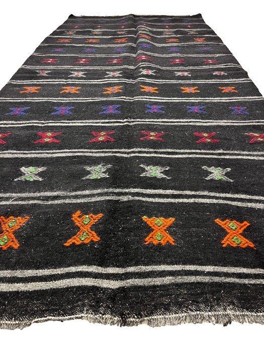 Turkish Groot Vintage - Kelim - 171 cm - 376 cm, Huis en Inrichting, Stoffering | Tapijten en Vloerkleden