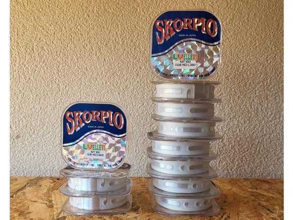 Veiling - 11x Vislijn Skorpio 0.08 en 0.10mm 100 meter, Watersport en Boten, Hengelsport | Algemeen, Nieuw