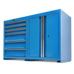 Datona Werkplaatskasten set PRO - blauw - Datona, Doe-het-zelf en Bouw, Ophalen of Verzenden, Nieuw