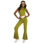 Disco 70S Jumpsuit Groen Dames, Kleding | Dames, Verzenden, Nieuw