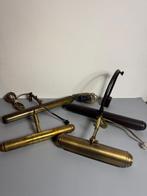 Lamp (4) - 4 Vintage Messing/Koperen Schilderij Lampen -, Antiek en Kunst