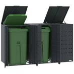 vidaXL Containerberging 3 containers 207x79x117 cm staal, Doe-het-zelf en Bouw, Containers, Verzenden