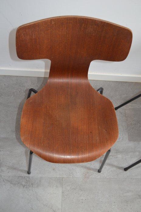 Fritz Hansen - Arne Jacobsen - Chaise (4) - Fauteuil en, Antiek en Kunst, Antiek | Meubels | Stoelen en Sofa's