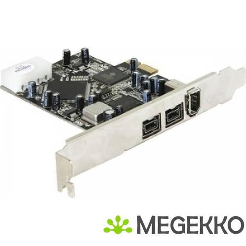 DeLOCK 89153 PCI-Express FireWire 2 Ports 1394b 1 Port 1394a, Computers en Software, Netwerkkaarten, Nieuw, Verzenden