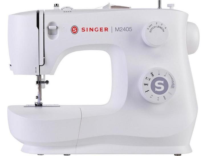 Singer M2405 - Naaimachine - 8 steken - Wit, Antiek en Kunst, Antiek | Naaimachines, Verzenden