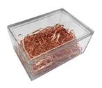 Set van 160 metalen paperclips (roségoud, in kunststof doos, Verzenden, Nieuw
